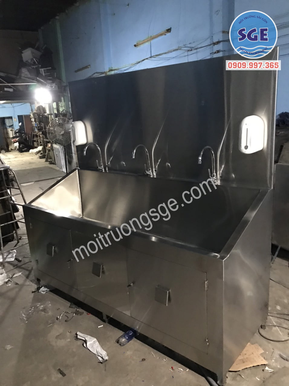 bồn rửa tay tiệt trùng 3 vòi