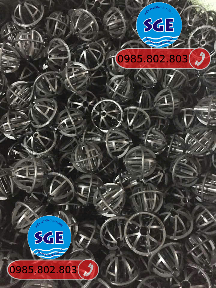 Giá thể vi sinh dạng cầu D50 (Màu đen)