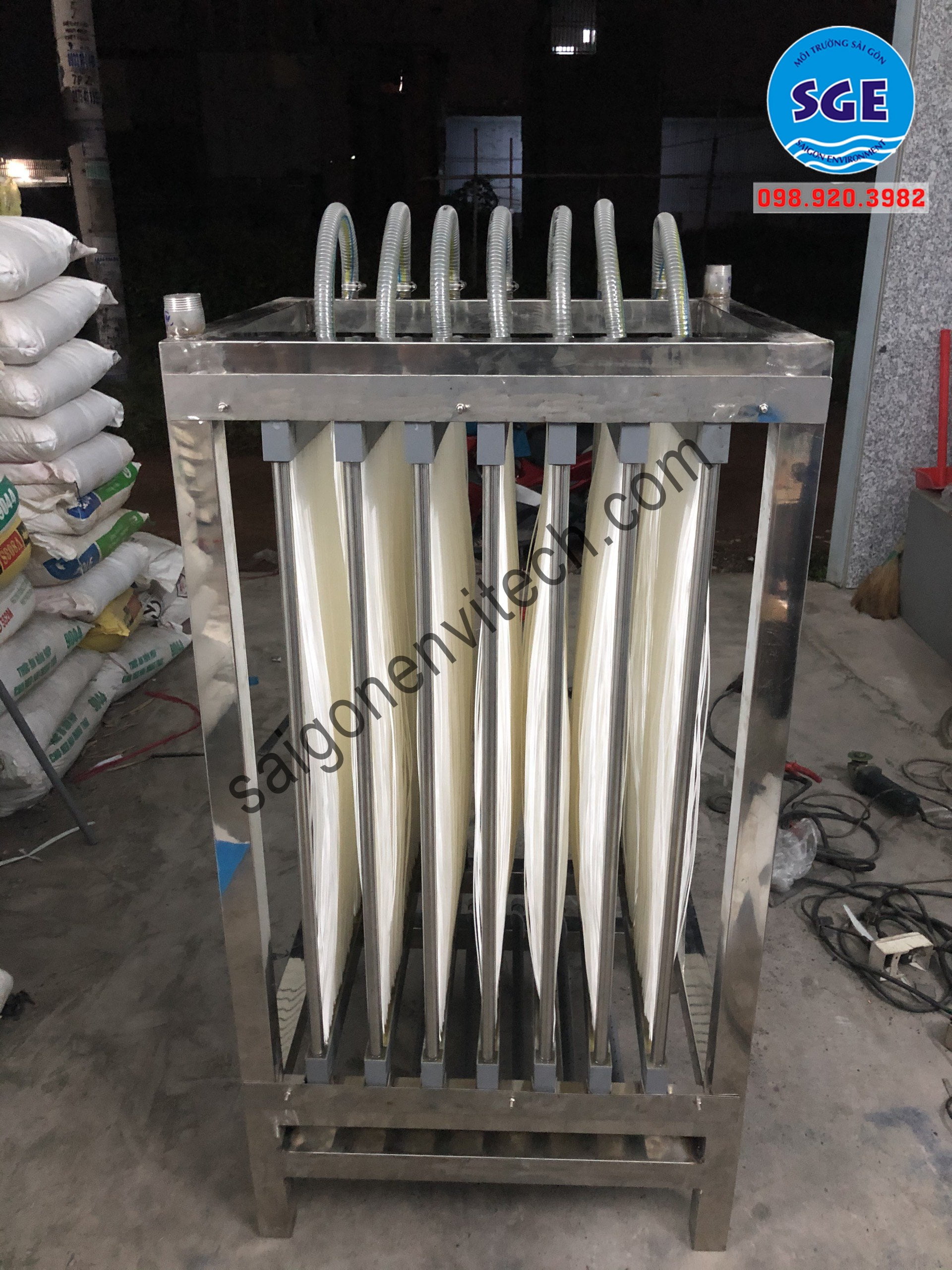 <center>Module màng lọc MBR gia công tai nhà Xưởng</center>