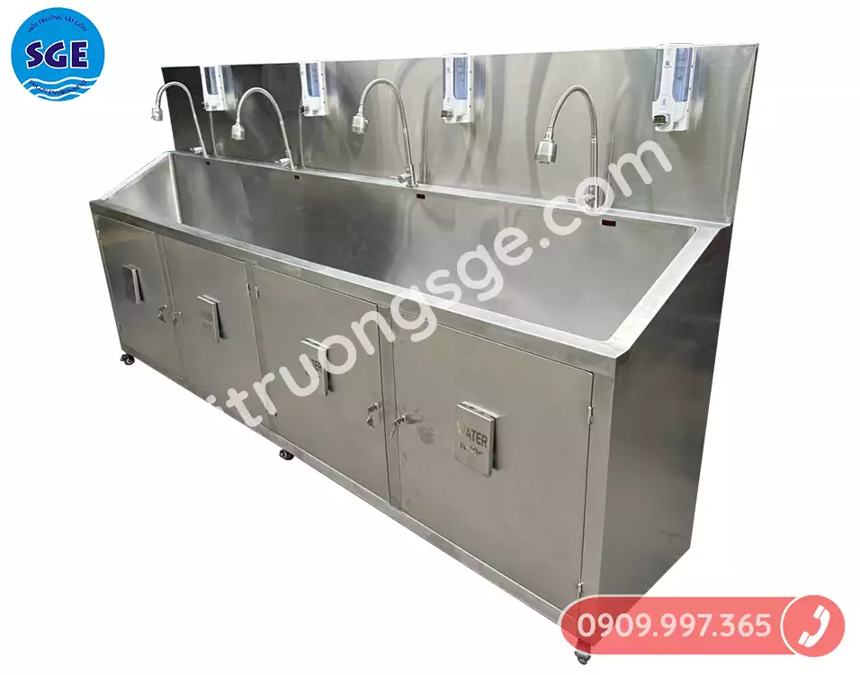 Hệ thống cấp và thoát nước đóng vai trò quan trọng trong việc đảm bảo vệ sinh của bồn rửa tay y tế
