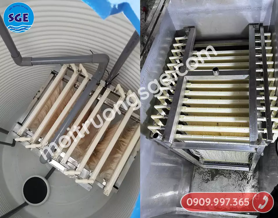 Màng lọc MBR dạng sợi rỗng có lưu lượng xử lý cao