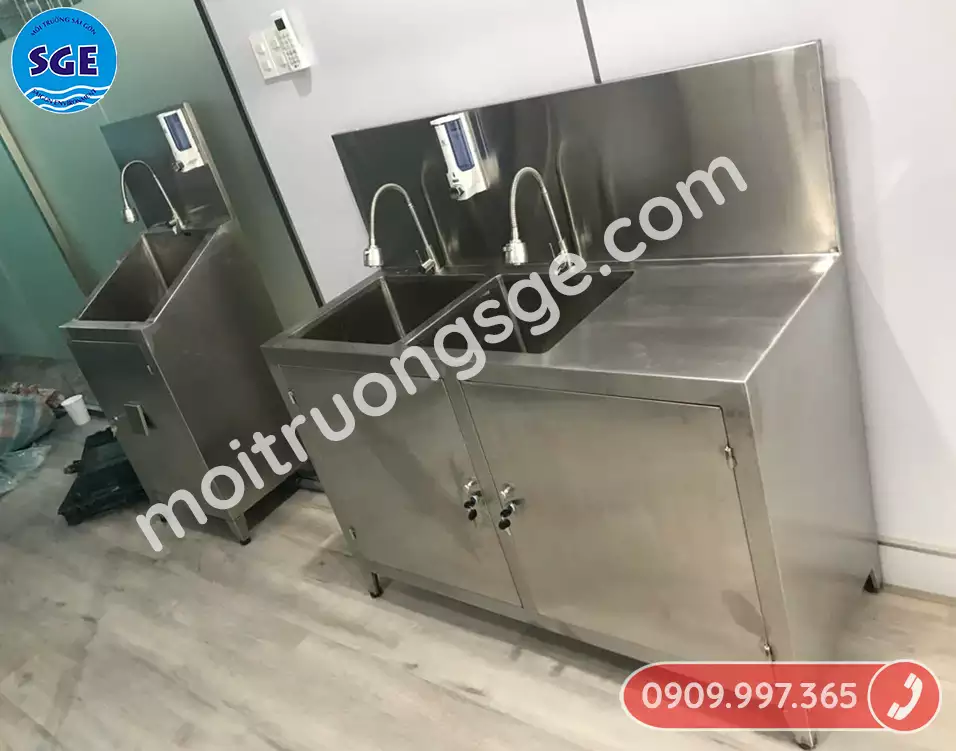 Bồn rửa tay y tế giúp giảm thiểu rủi ro về dịch bệnh