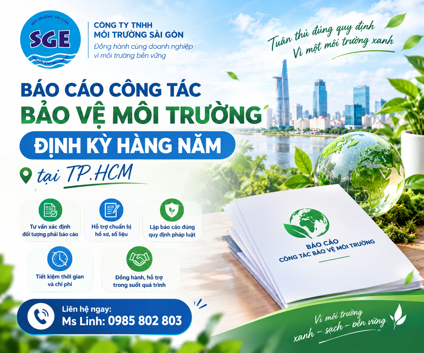 Báo cáo công tác bảo vệ môi trường